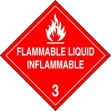 FLAMMABLE LIQUID / INFLAMMABLE (W/GRAPHIC)
