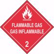 FLAMMABLE GAS / GAS INFLAMMABlE w/graphic