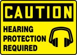 HEARING PROTECTION REQUIRED (W/GRAPHIC)