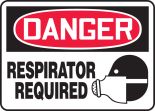 RESPIRATOR REQUIRED (W/GRAPHIC)