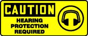 CAUTION HEARING PROTECTION REQUIRED w/graphic