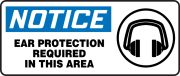 EAR PROTECTION REQUIRED IN THIS AREA (W/GRAPHIC)