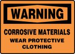 CORROSIVE MATERIALS WEAR PROTECTIVE CLOTHING