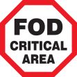 FOD CRITICAL AREA