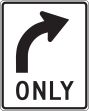 RIGHT ONLY ARROW