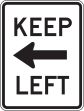 KEEP LEFT (ARROW LEFT)