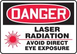 LASER RADIATION AVOID DIRECT EYE EXPOSURE (W/GRAPHIC)