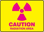 CAUTION RADIATION AREA (W/GRAPHIC)