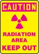 RADIATION AREA KEEP OUT (W/GRAPHIC)
