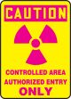 CONTROLLED AREA AUTHORIZED ENTRY ONLY (W/GRAPHIC)