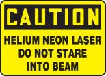 HELIUM NEON LASER DO NOT STARE INTO BEAM