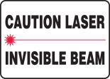 CAUTION LASER INVISIBLE BEAM (W/GRAPHIC)