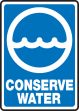 CONSERVE WATER (W/GRAPHIC)