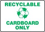 RECYCLABLE CARDBOARD ONLY (W/GRAPHIC)