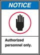 AUTHORIZED PERSONNEL ONLY (W/GRAPHIC)