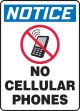 NO CELLULAR PHONES (W/GRAPHIC)