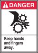 KEEP HANDS AND FINGERS AWAY (W/GRAPHIC)