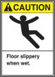 FLOOR SLIPPERY WHEN WET (W/GRAPHIC)