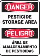 PESTICIDE STORAGE AREA (BILINGUAL)