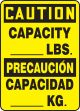 CAPACITY ___ LBS (BILINGUAL)