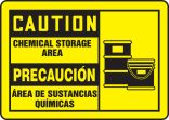 CHEMICAL STORAGE AREA (W/GRAPHIC) (BILINGUAL)