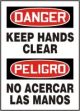 KEEP HANDS CLEAR (BILINGUAL)