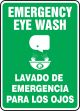 EMERGENCY EYE WASH (W/GRAPHIC) (BILINGUAL)