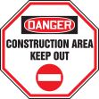 DANGER CONSTRUCTION AREA KEEP OUT (W/GRAPHIC)