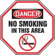 DANGER NO SMOKING IN THIS AREA (W/GRPAHIC)