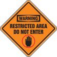 WARNING RESTRICTED AREA DO NOT ENTER (W/GRAPHIC)