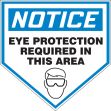 NOTICE EYE PROTECTION REQUIRED IN THIS AREA (W/GRAPHIC)