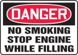 NO SMOKING STOP ENGINE WHILE FILLING