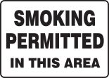 SMOKING PERMITTED IN THIS AREA