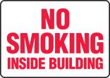 NO SMOKING INSIDE BUILDING