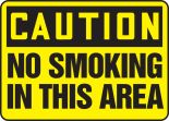 NO SMOKING IN THIS AREA