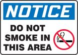 DO NOT SMOKE IN THIS AREA (W/GRAPHIC)