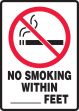 NO SMOKING WITHIN ___ FEET (W/GRAPHIC)