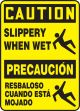 SLIPPERY WHEN WET (W/GRAPHIC) (BILINGUAL)