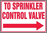 TO SPRINKLER CONTROL VALVE (ARROW RIGHT)