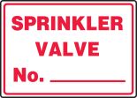 SPRINKLER VALVE NO._____