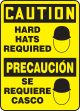 HARD HATS REQUIRED (W/GRAPHIC) (BILINGUAL)