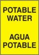 Bilingual Safety Signs: Potable Water