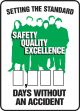 SETTING THE STANDARD SAFETY QUALITY EXCELLENCE #### DAYS WITHOUT AN ACCIDENT
