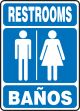 RESTROOMS (W/GRAPHIC) (BILINGUAL)