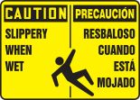 SLIPPERY WHEN WET (W/GRAPHIC) (BILINGUAL)