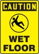 CAUTION WET FLOOR W/GRAPHIC