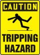 CAUTION TRIPPING HAZARD W/GRAPHIC