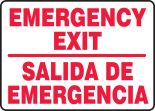 EMERGENCY EXIT (BILINGUAL)