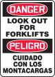 LOOK OUT FOR FORKLIFTS (BILINGUAL)