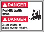 DANGER FORKLIFT TRAFFIC AREA (W/GRAPHIC)